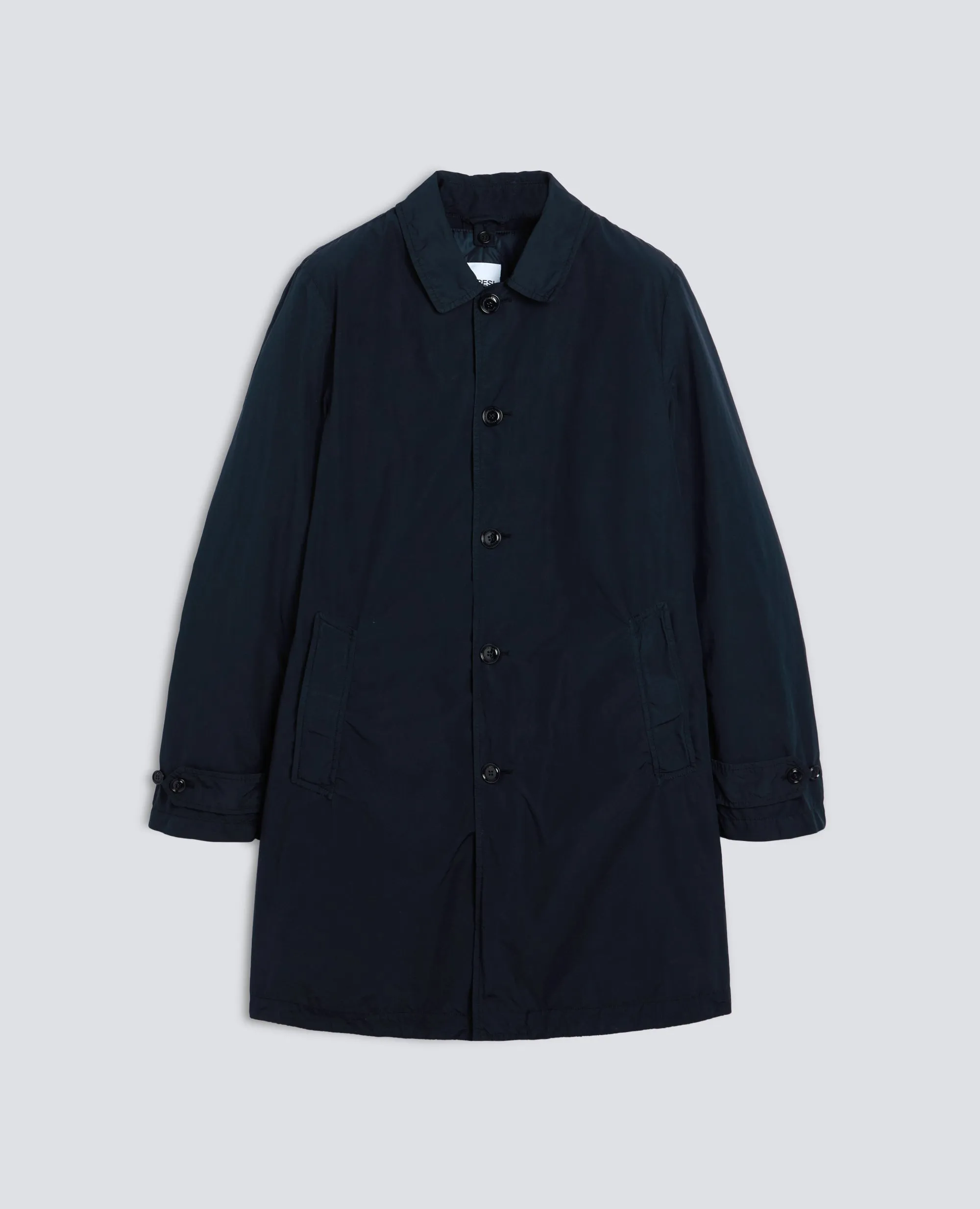IMPERMEABILE IN POLIESTERE E NYLON COMPATTO - NAVY sold by Aspesi
