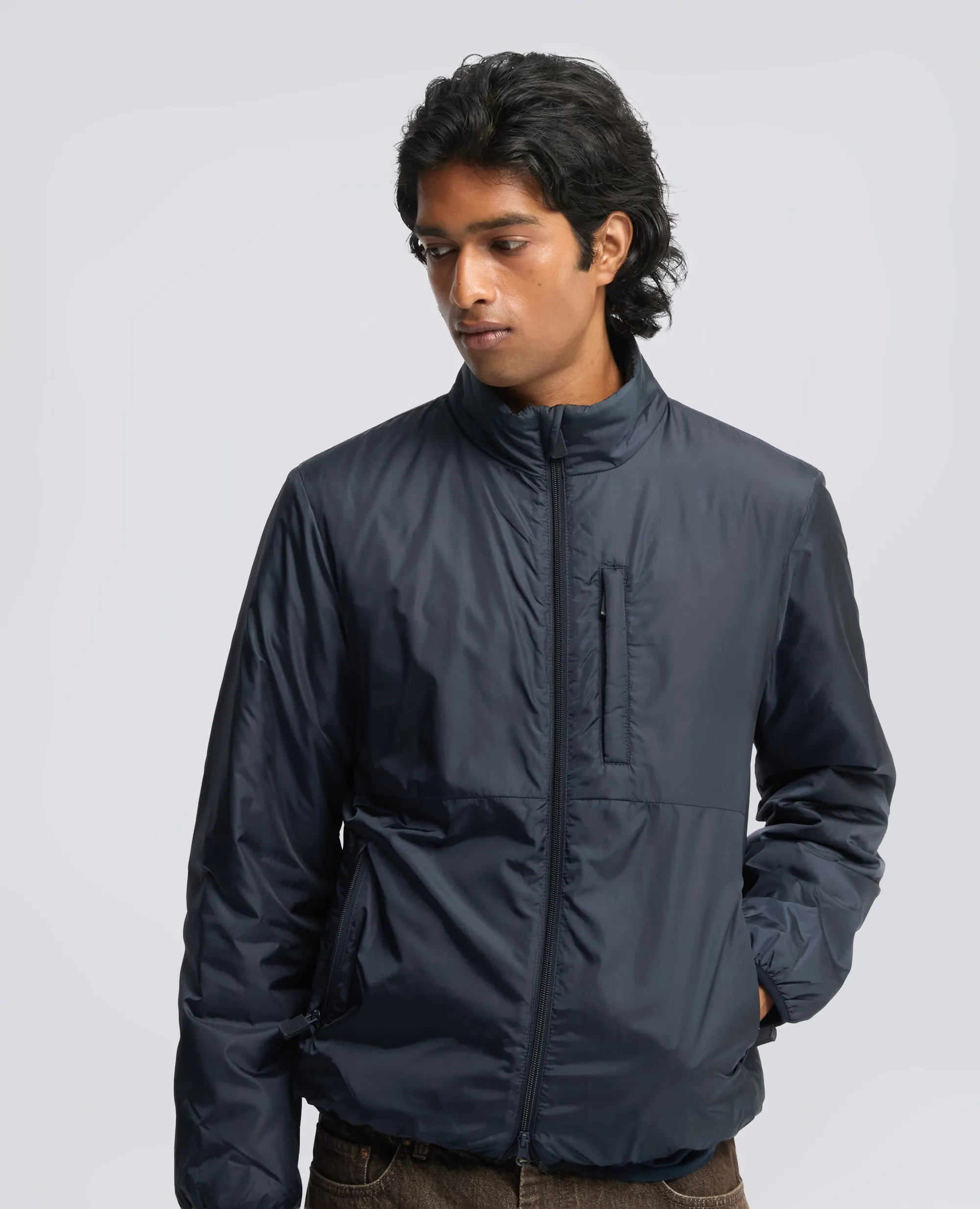 GIUBBOTTO IN NYLON IMBOTTITO - NAVY sold by Aspesi product image thumbnail 4