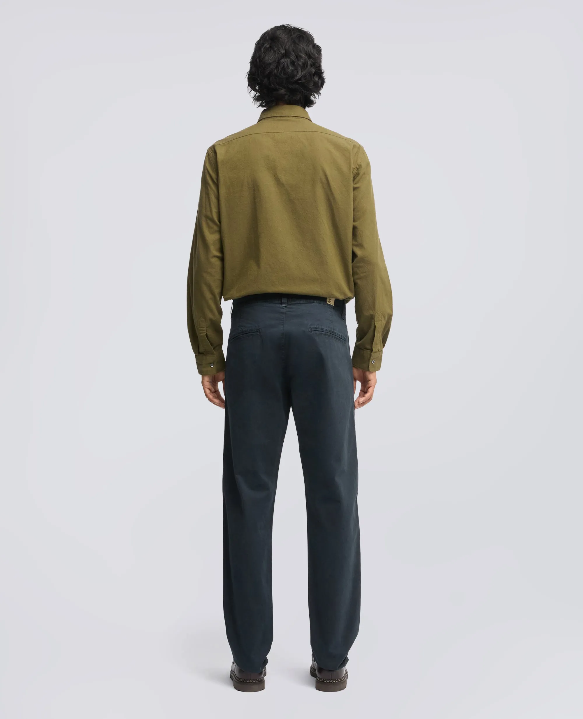 PANTALONE CHINO IN GABARDINA DI COTONE - NAVY sold by Aspesi product image thumbnail 3