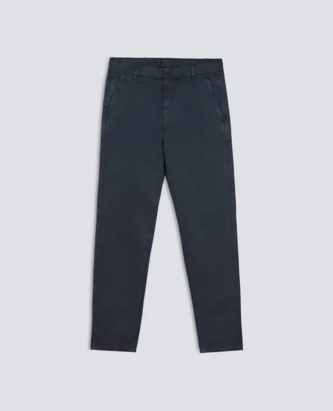 PANTALONE CHINO IN GABARDINA DI COTONE - NAVY made by Aspesi