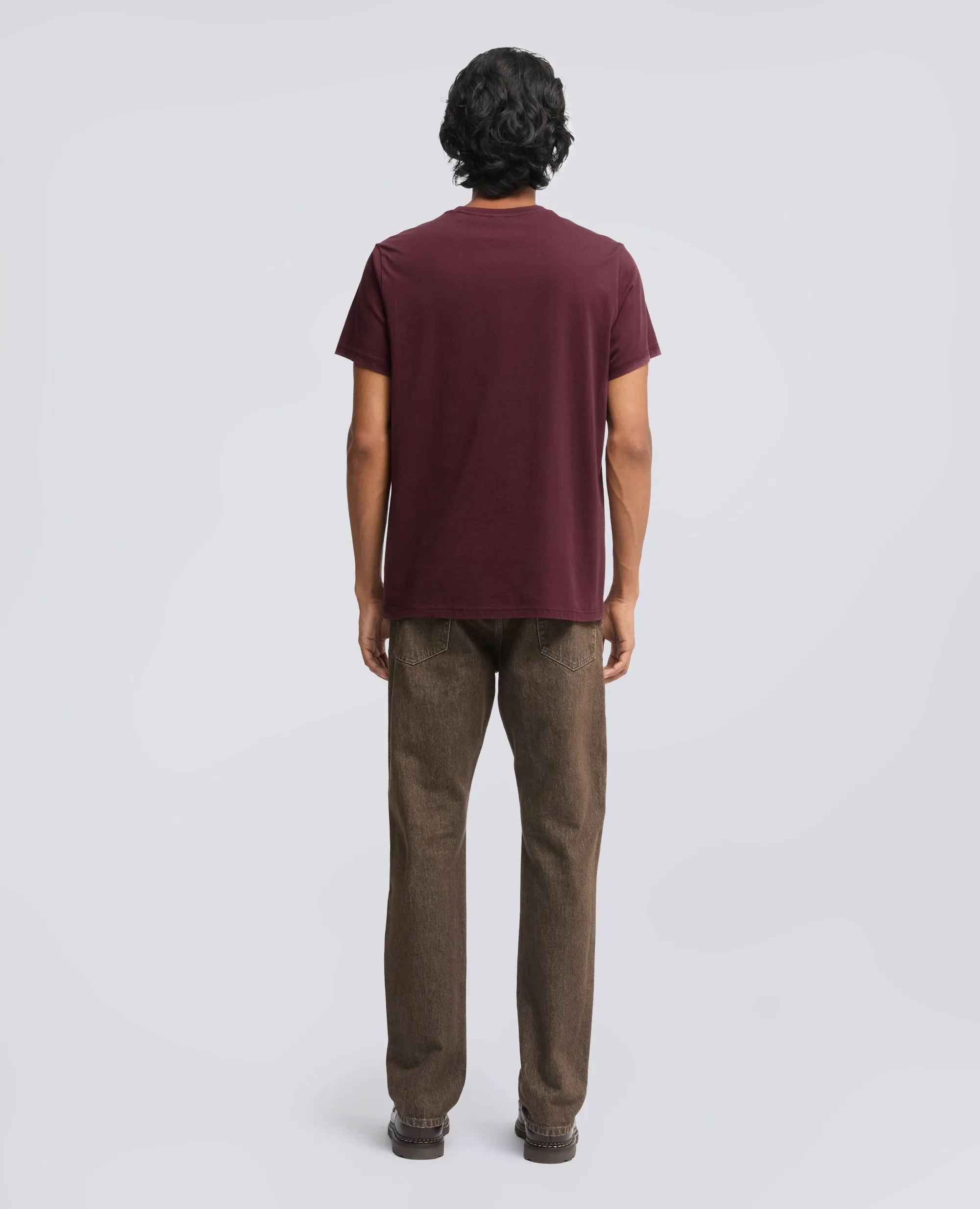 T-SHIRT IN COTONE CON STAMPA -(N)EVER- - BORDO sold by Aspesi product image thumbnail 3