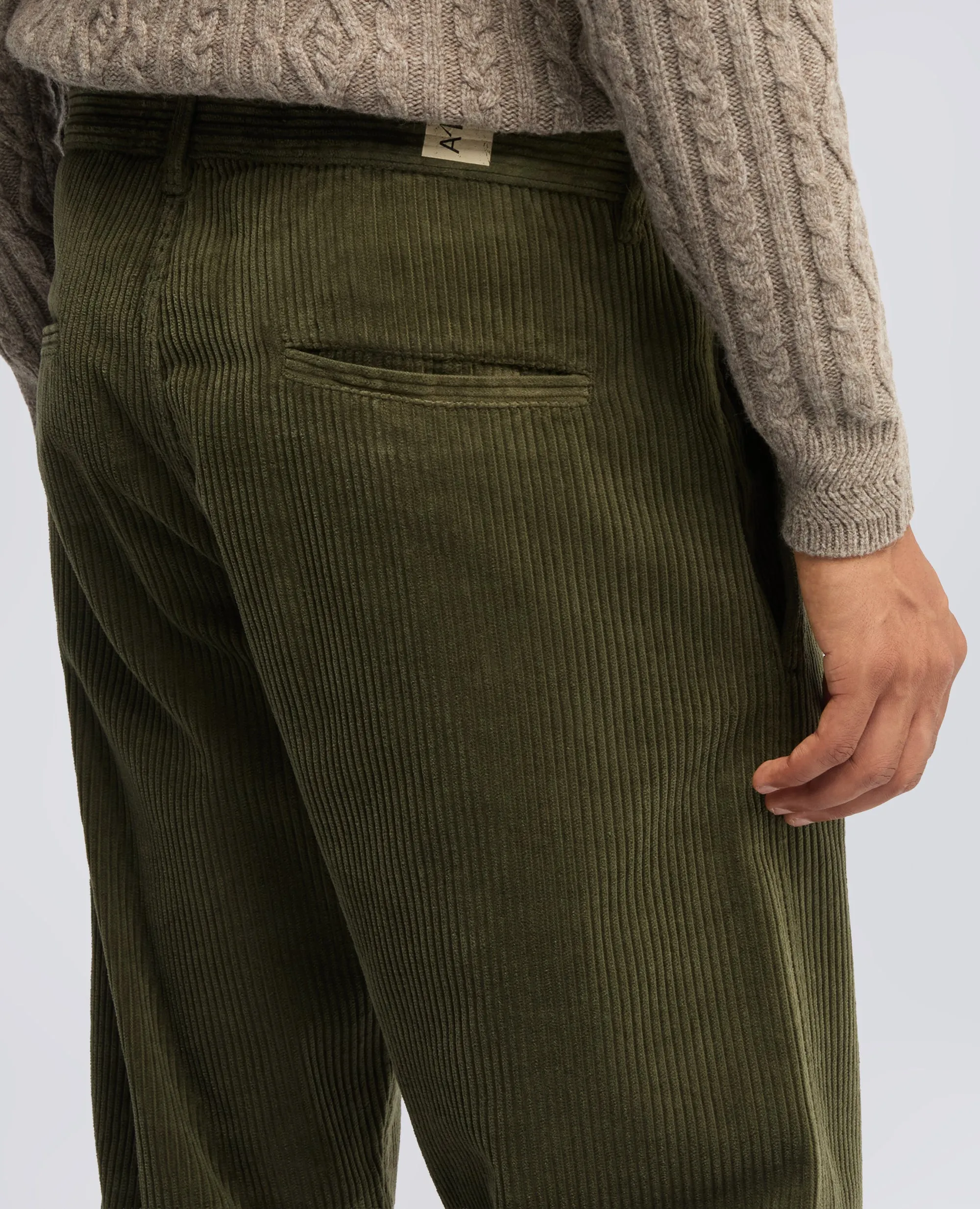 PANTALONE CHINO IN VELLUTO A COSTE - MILITARE sold by Aspesi product image thumbnail 4
