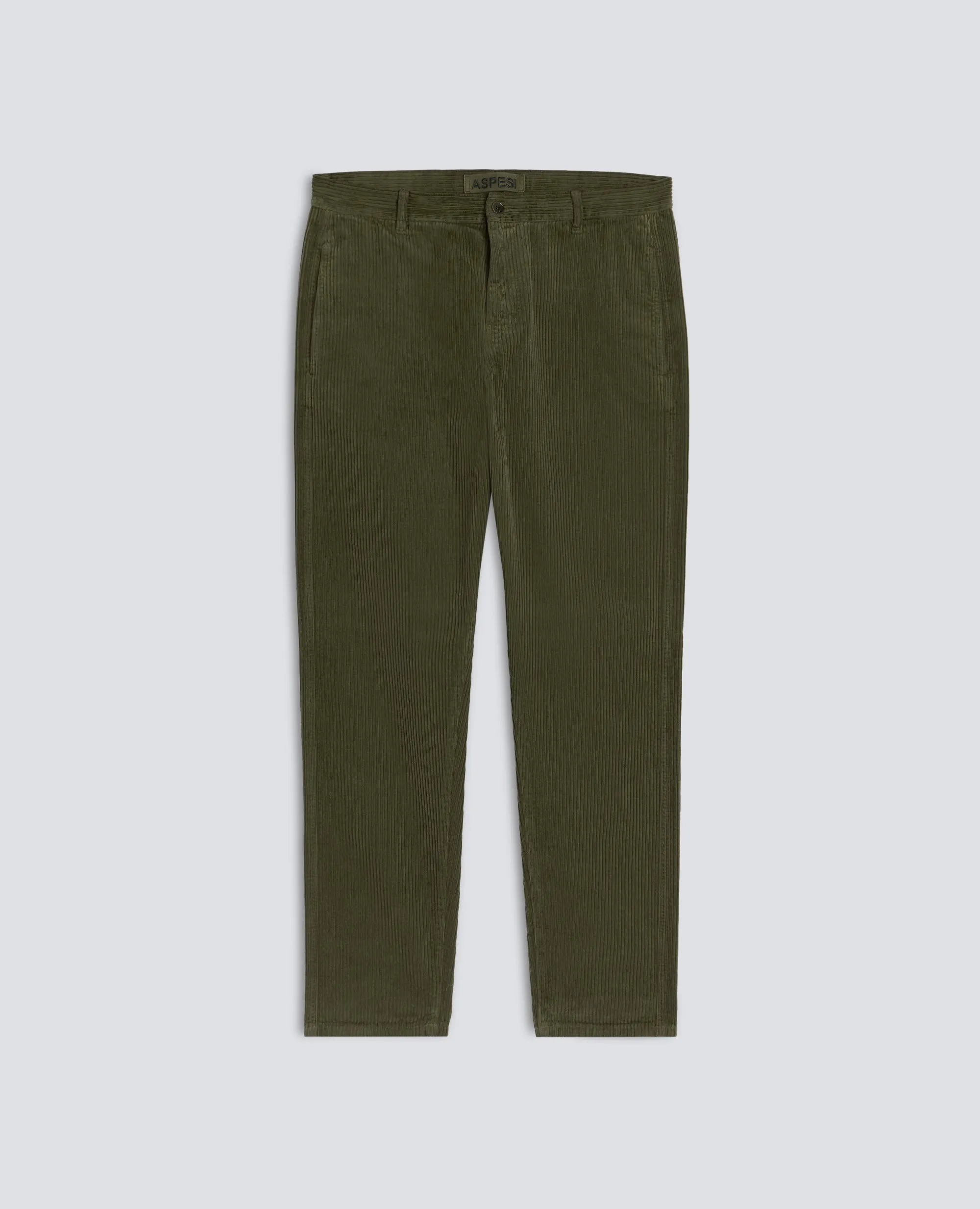 PANTALONE CHINO IN VELLUTO A COSTE - MILITARE sold by Aspesi