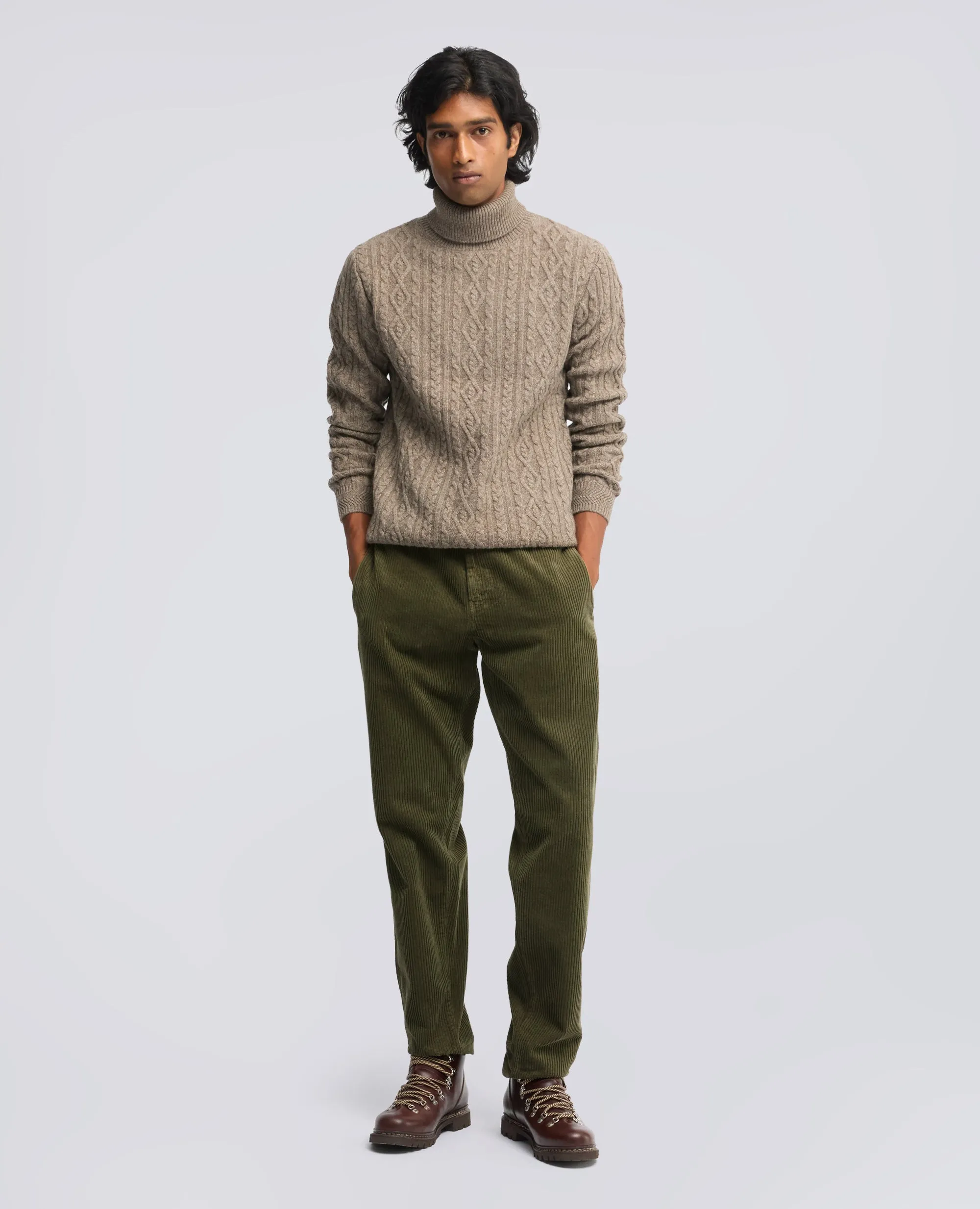 PANTALONE CHINO IN VELLUTO A COSTE - MILITARE sold by Aspesi product image thumbnail 2