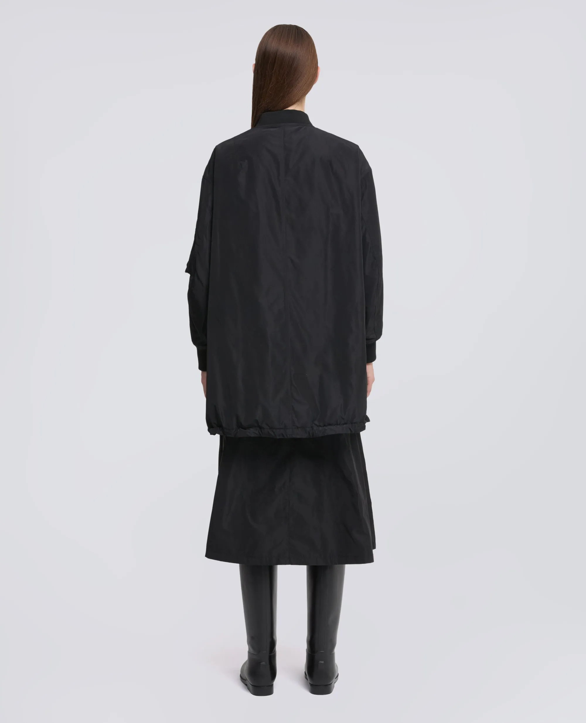 GIUBBOTTO-BOMBER IN TESSUTO TECNICO CON OVATTA THERMORE® - NERO sold by Aspesi product image thumbnail 3