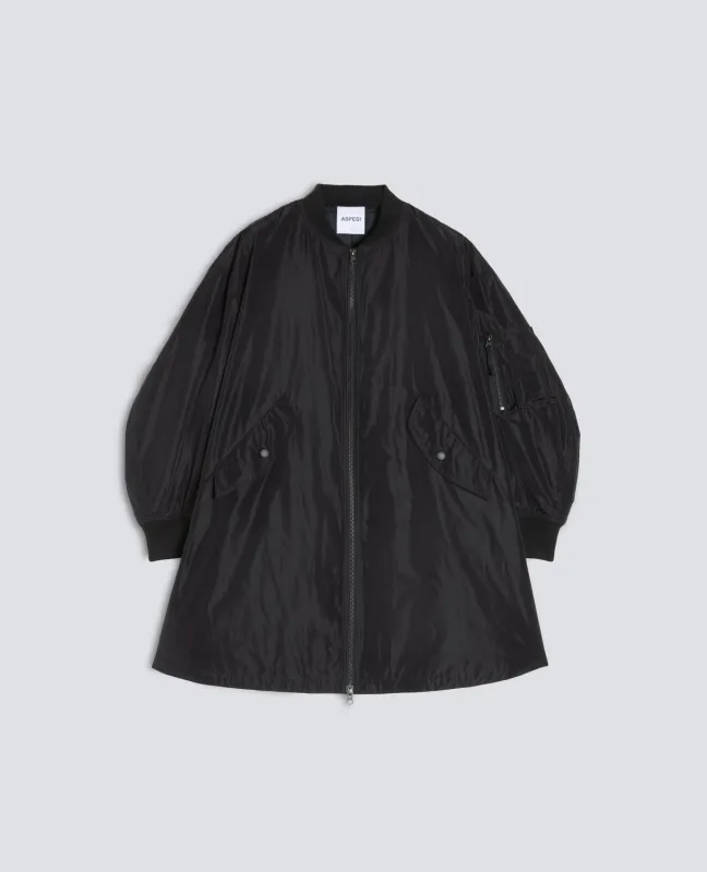 GIUBBOTTO-BOMBER IN TESSUTO TECNICO CON OVATTA THERMORE® - NERO made by Aspesi