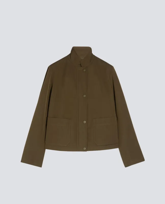 GIACCA IN TELA DI MISTO COTONE - MILITARE made by Aspesi