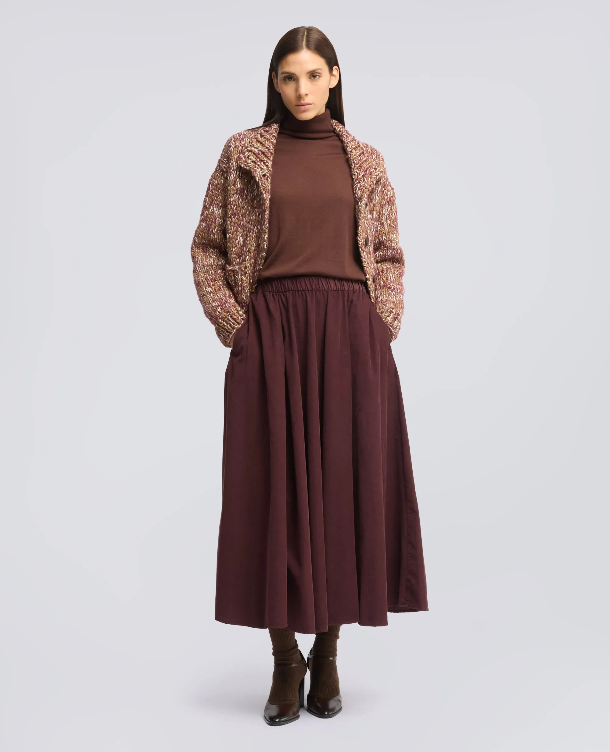MAGLIA DOLCEVITA IN LANA MERINO - MARRONE sold by Aspesi product image thumbnail 2