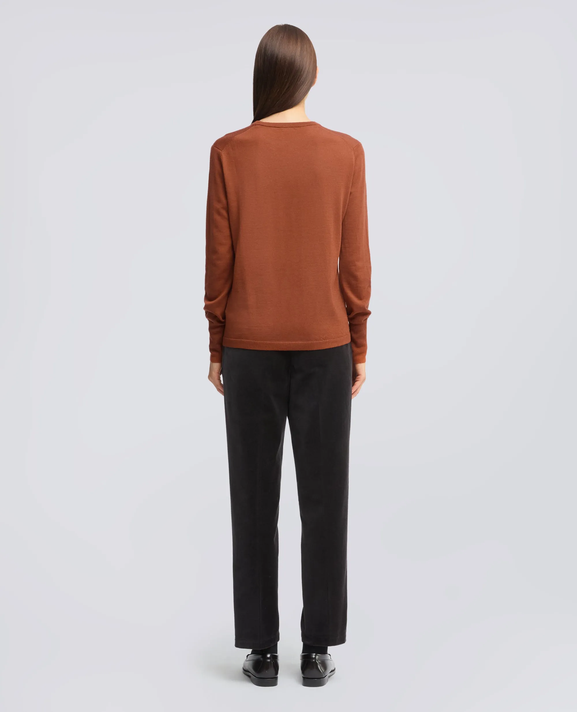 MAGLIA GIROCOLLO IN LANA MERINO - ZUCCA sold by Aspesi product image thumbnail 3