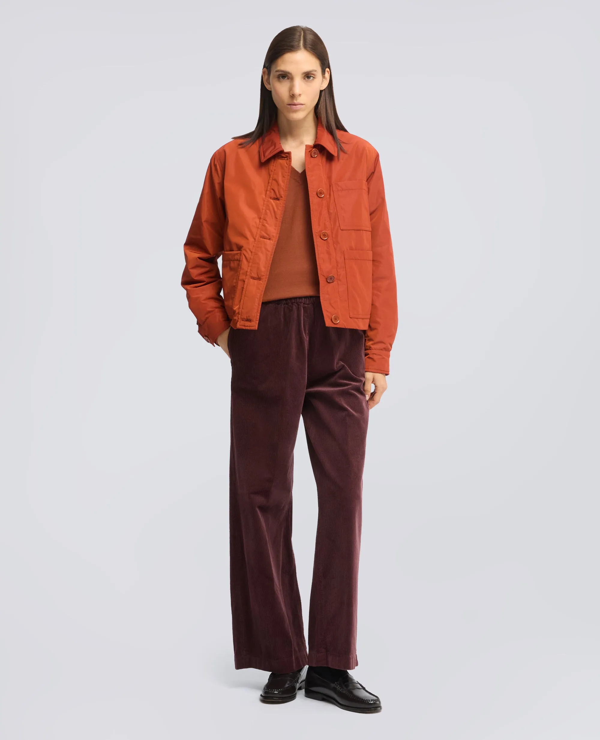 MAGLIA CON SCOLLO A V IN LANA MERINO - ZUCCA sold by Aspesi product image thumbnail 2