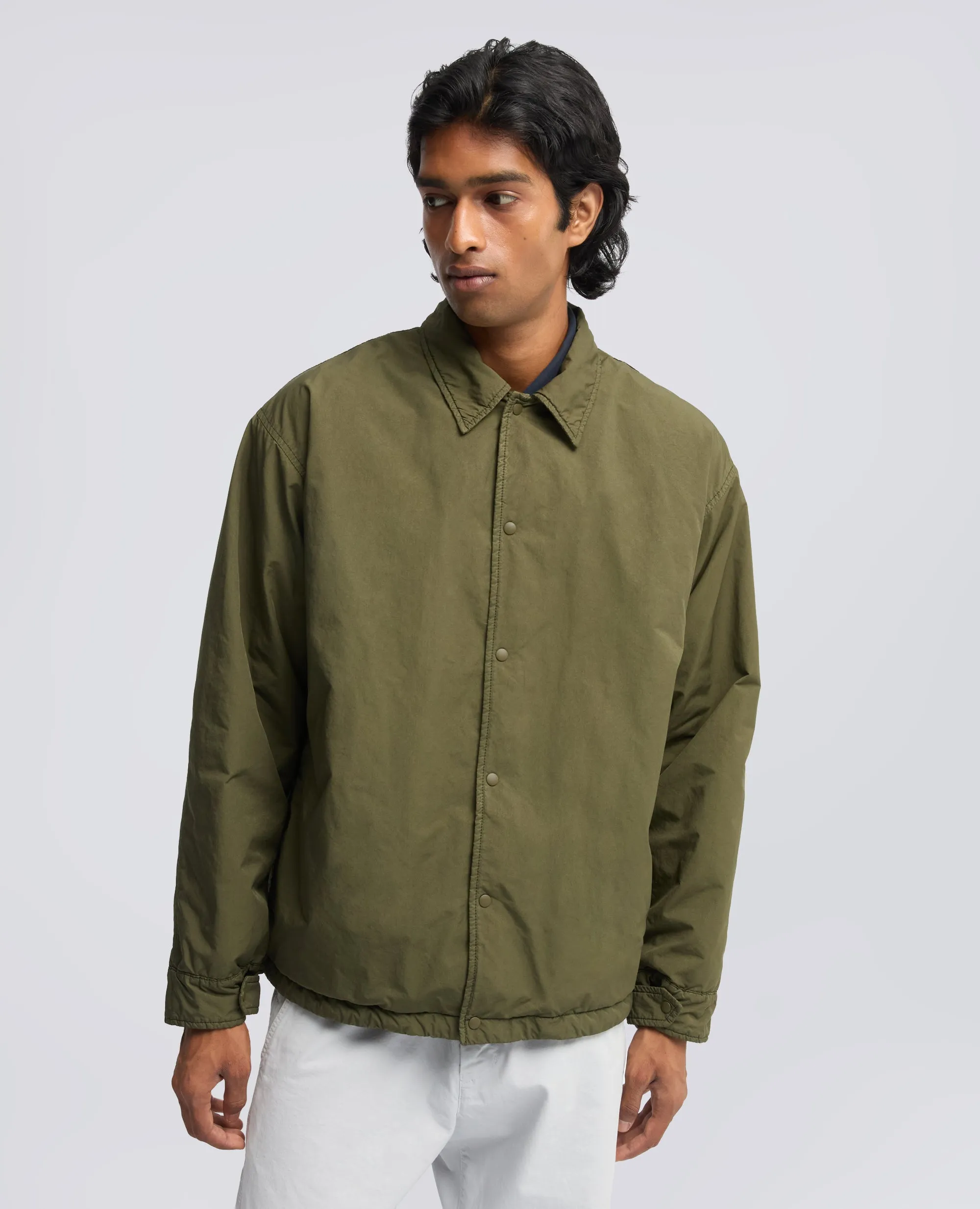 CAMICIA IN MISTO NYLON IDROREPELLENTE - MILITARE sold by Aspesi product image thumbnail 4