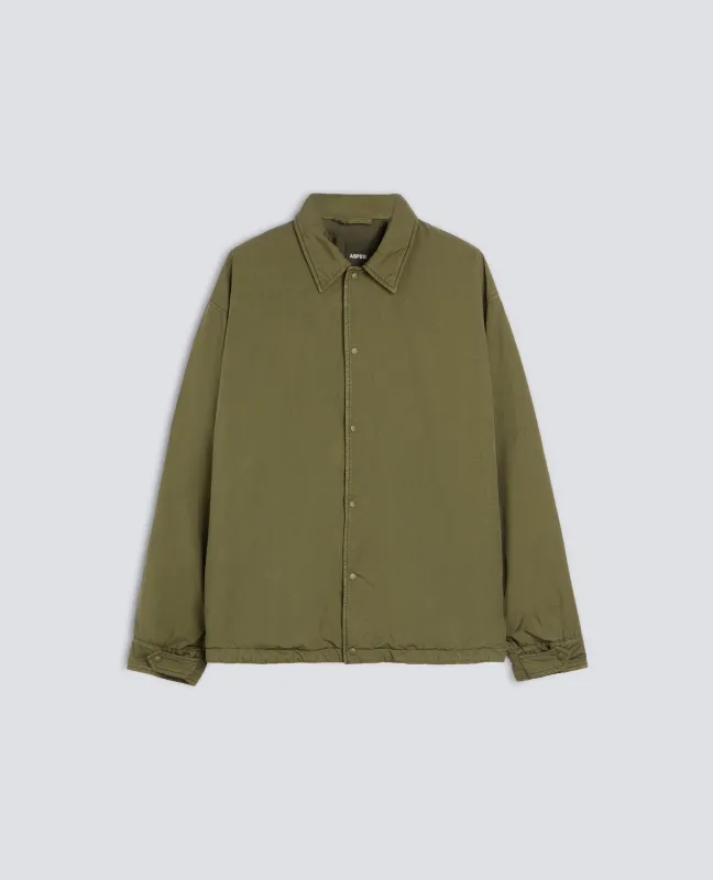 CAMICIA IN MISTO NYLON IDROREPELLENTE - MILITARE made by Aspesi