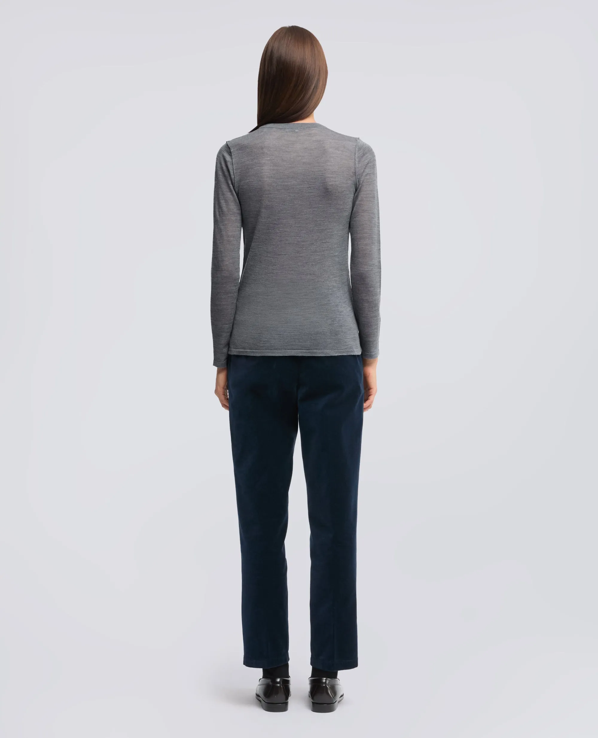 MAGLIA GIROCOLLO IN LANA MERINO - GRIGIO sold by Aspesi product image thumbnail 3