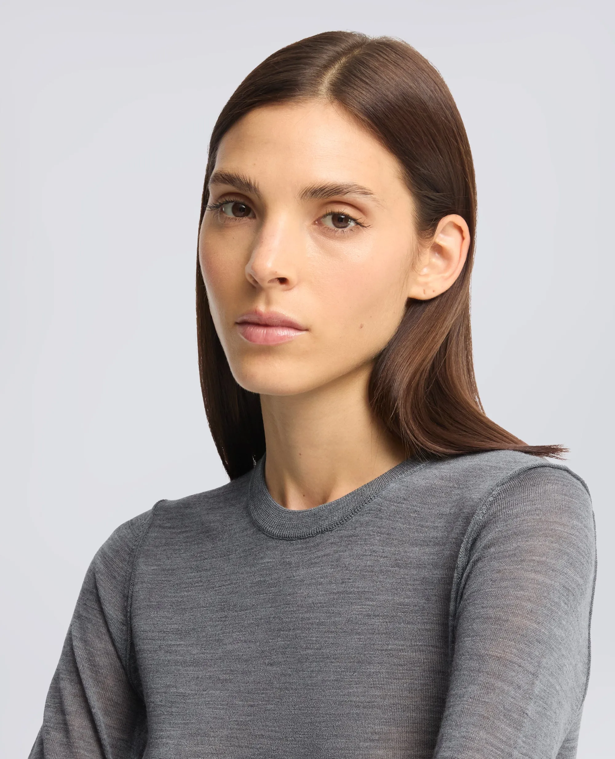MAGLIA GIROCOLLO IN LANA MERINO - GRIGIO sold by Aspesi product image thumbnail 4