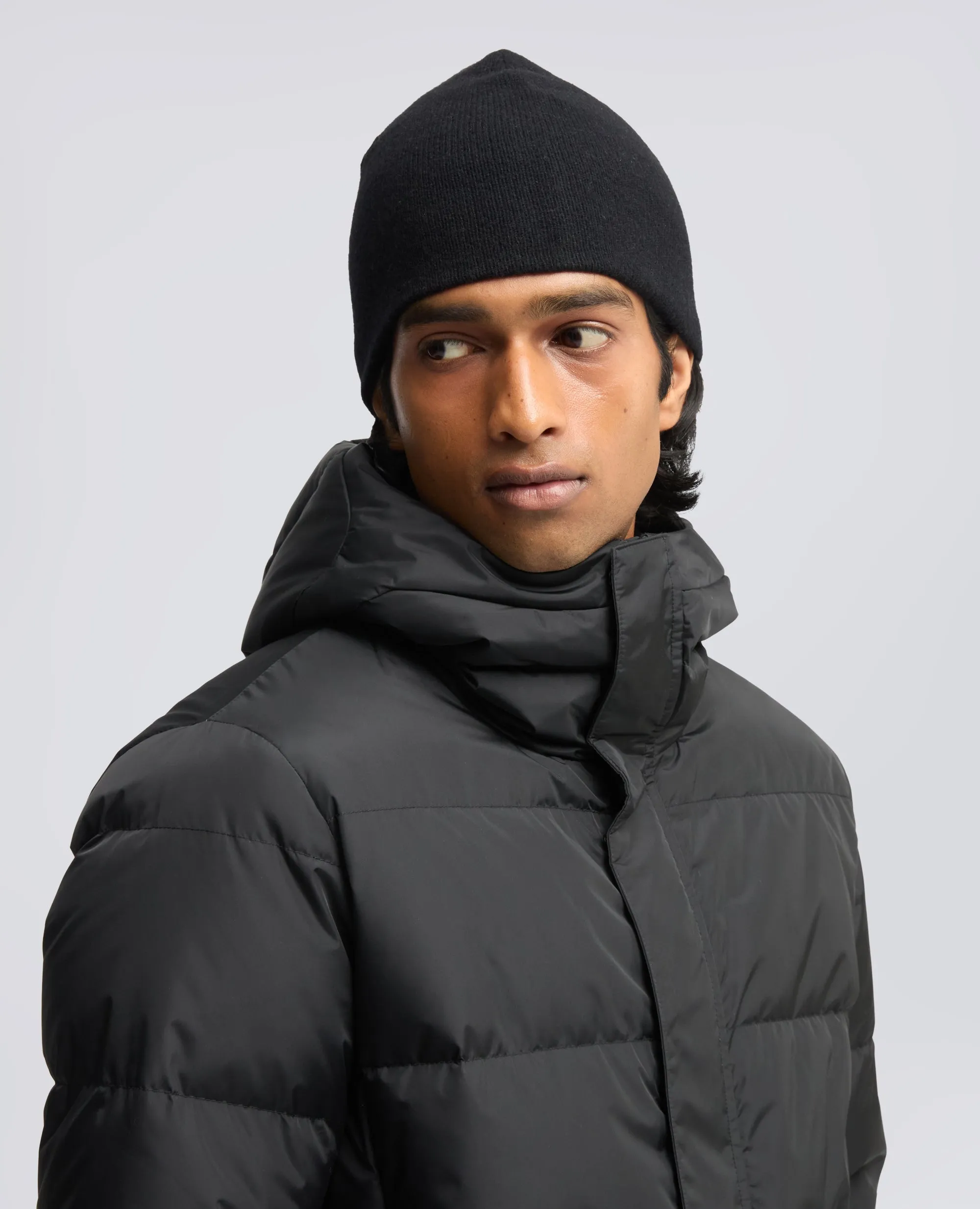 BERRETTO IN LANA, YAK E CASHMERE - NERO sold by Aspesi product image thumbnail 4