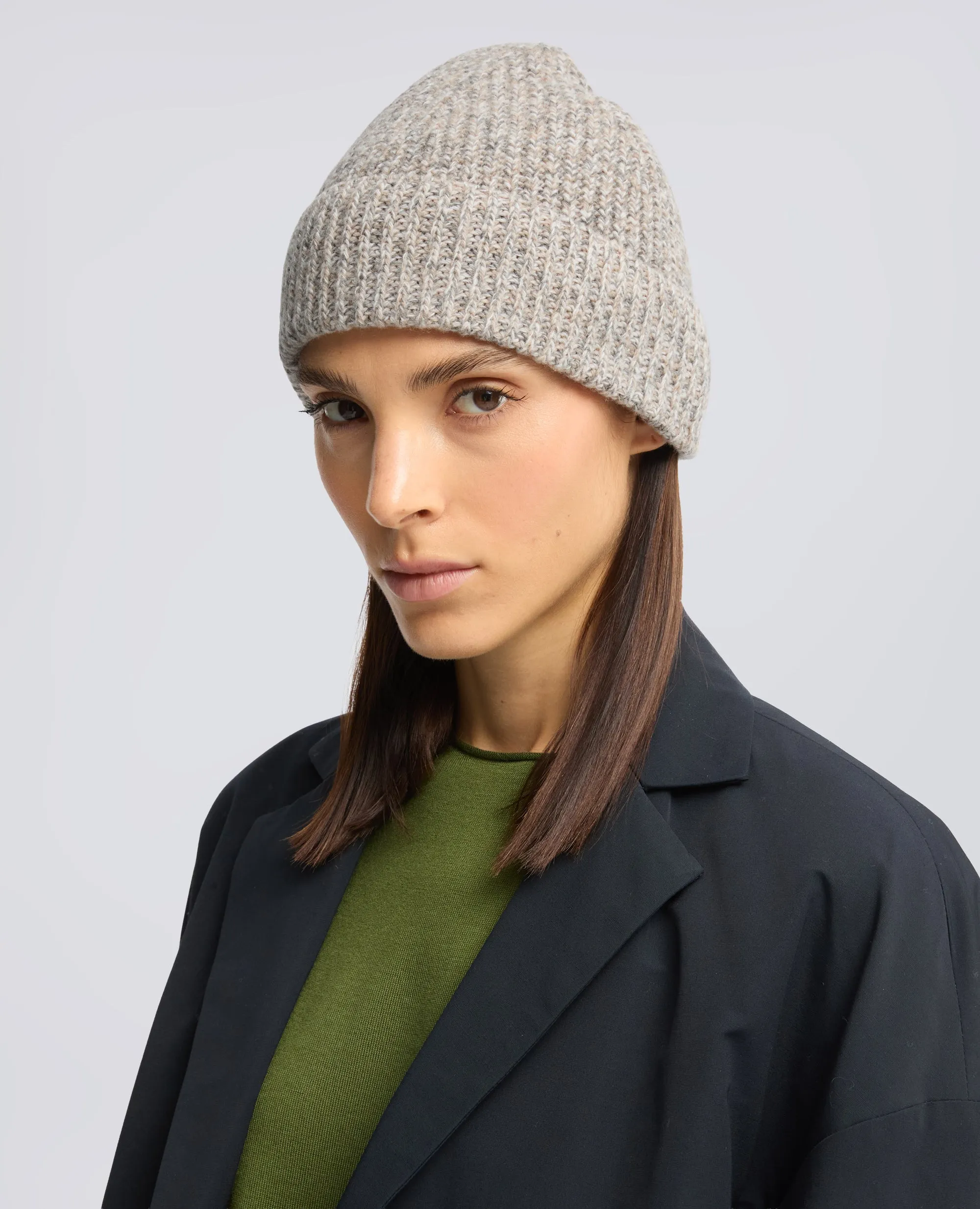 BERRETTO IN LANA A COSTE - TORTORA sold by Aspesi product image thumbnail 2