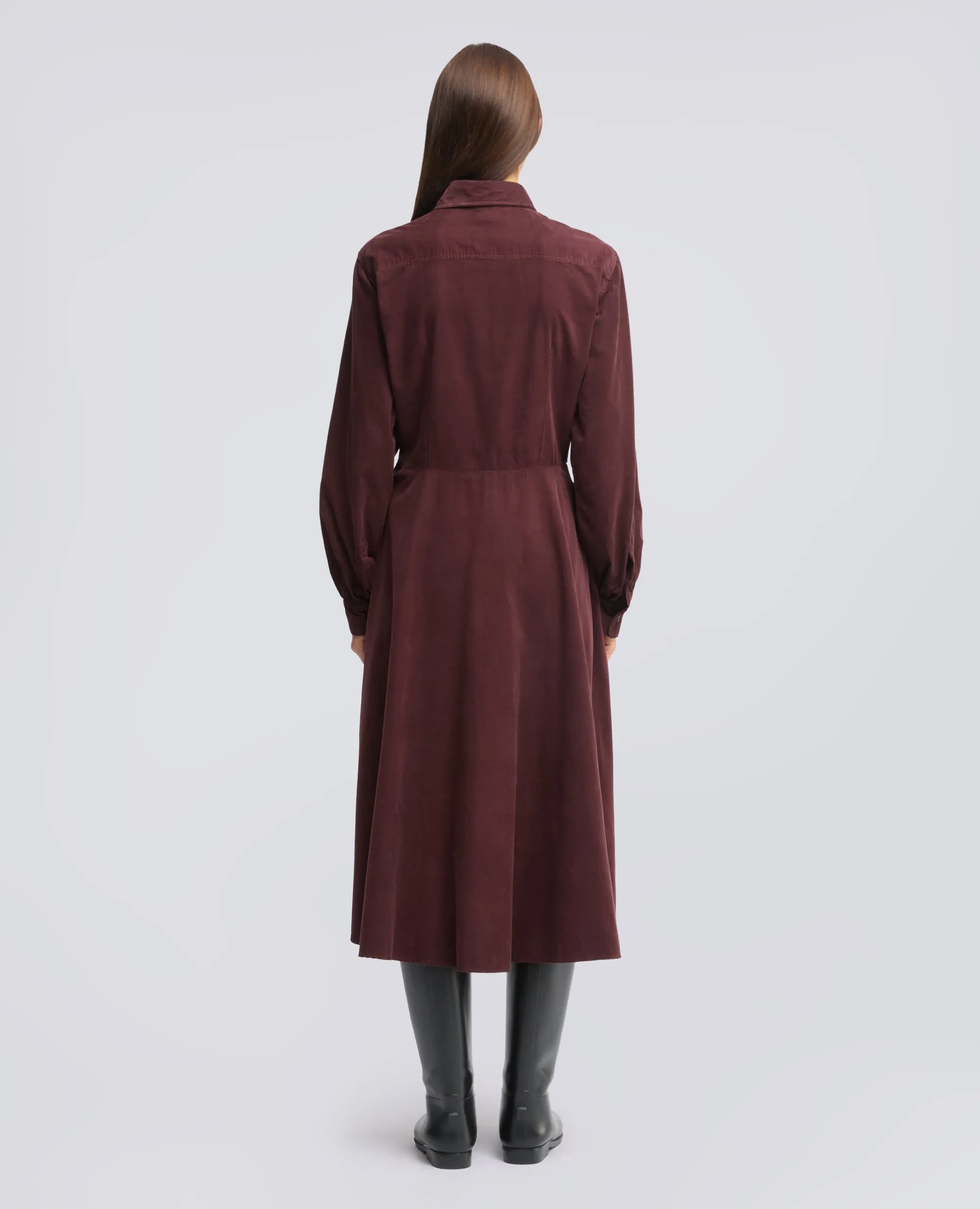 ABITO MIDI IN VELLUTO A COSTINE - BARBERA sold by Aspesi product image thumbnail 3