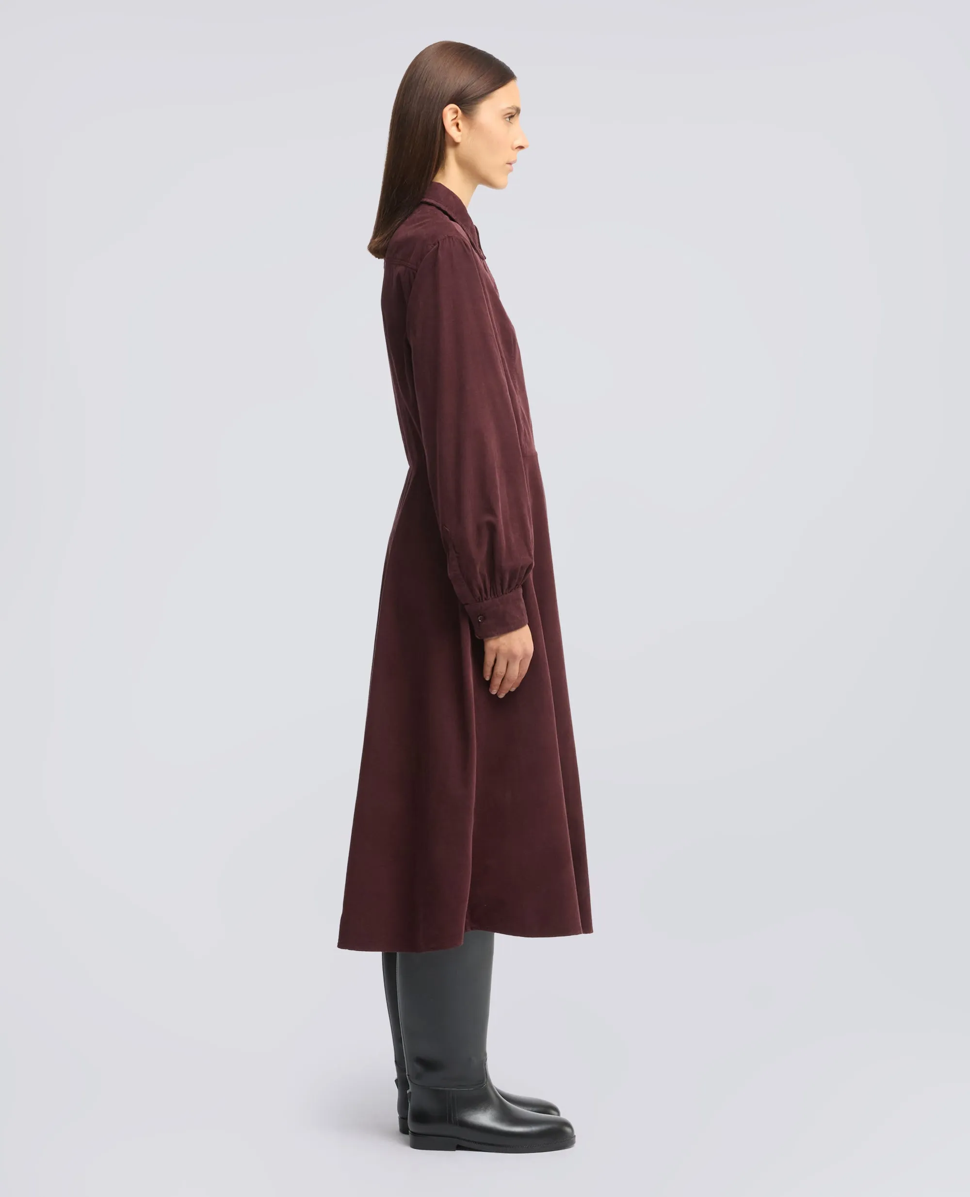 ABITO MIDI IN VELLUTO A COSTINE - BARBERA sold by Aspesi product image thumbnail 4