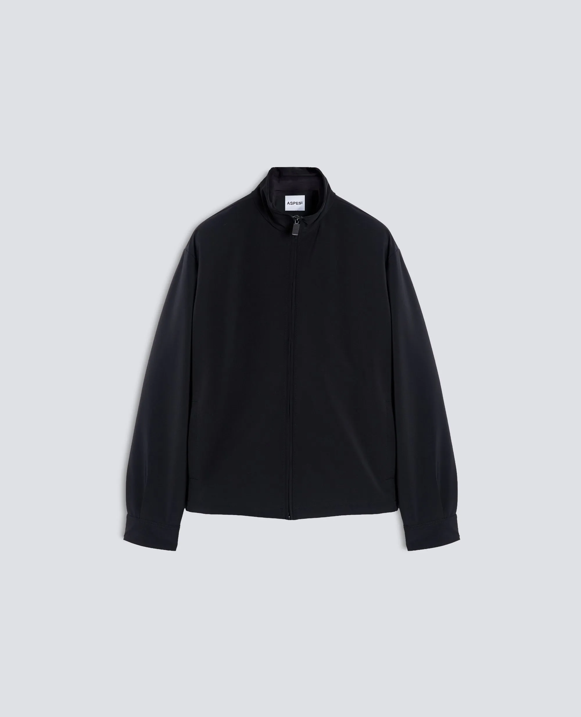 GIUBBOTTO IN TWILL IDROREPELLENTE - NERO sold by Aspesi