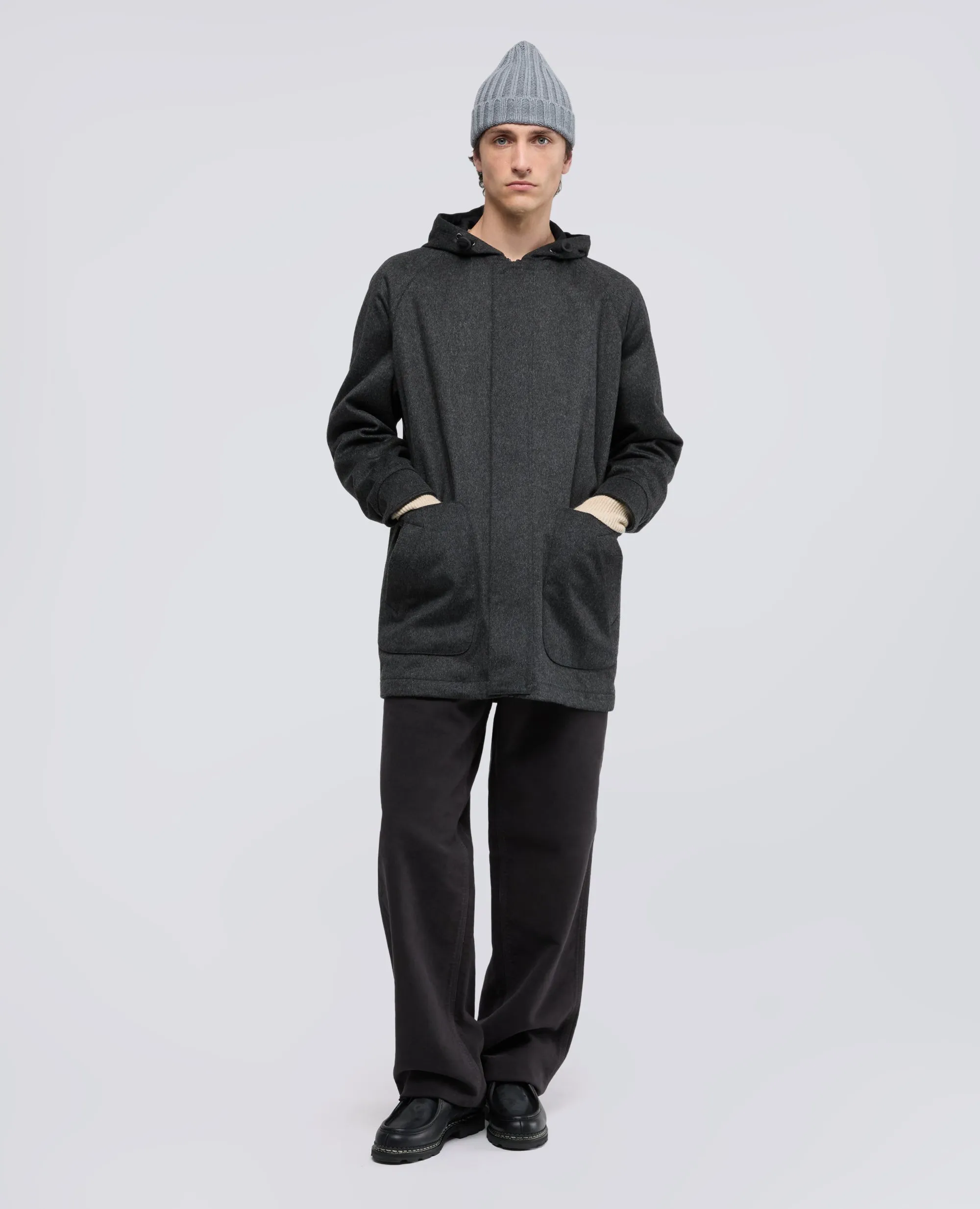 PARKA IN LODEN DI LANA E ALPACA CON OVATTA THERMORE® - GRIGIO sold by Aspesi product image thumbnail 2