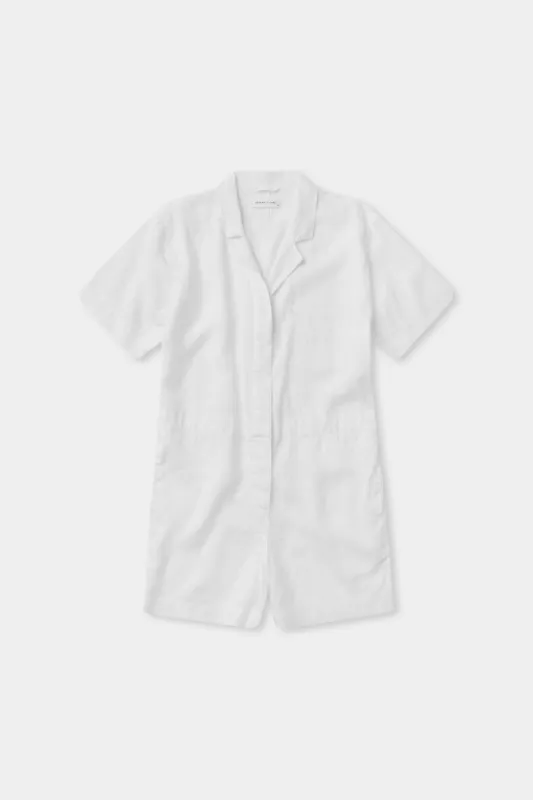 Re-Worn Womens Blair Linen Playsuit sold by Assembly Label
