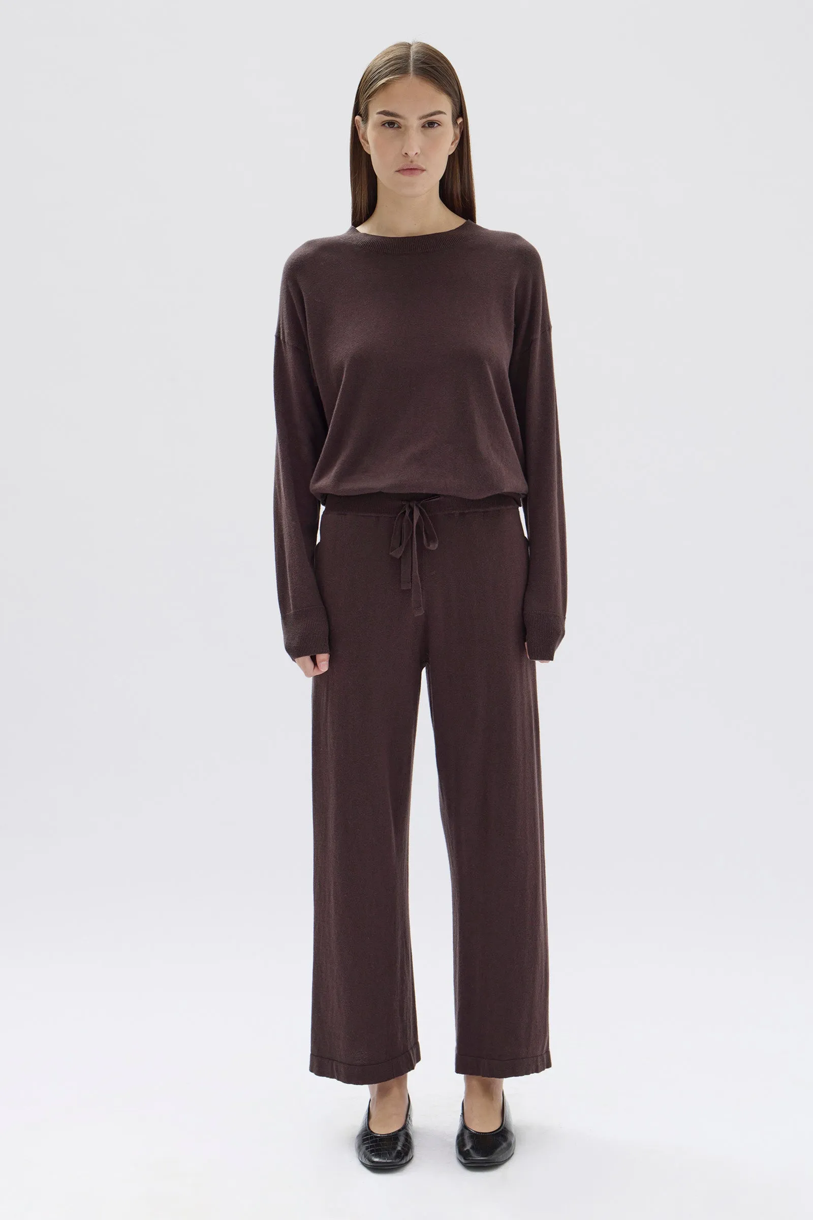 Cotton Cashmere Wide Leg Pant sold by Assembly Label