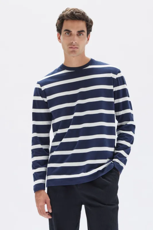 Mens Tyler Stripe Long Sleeve Tee sold by Assembly Label