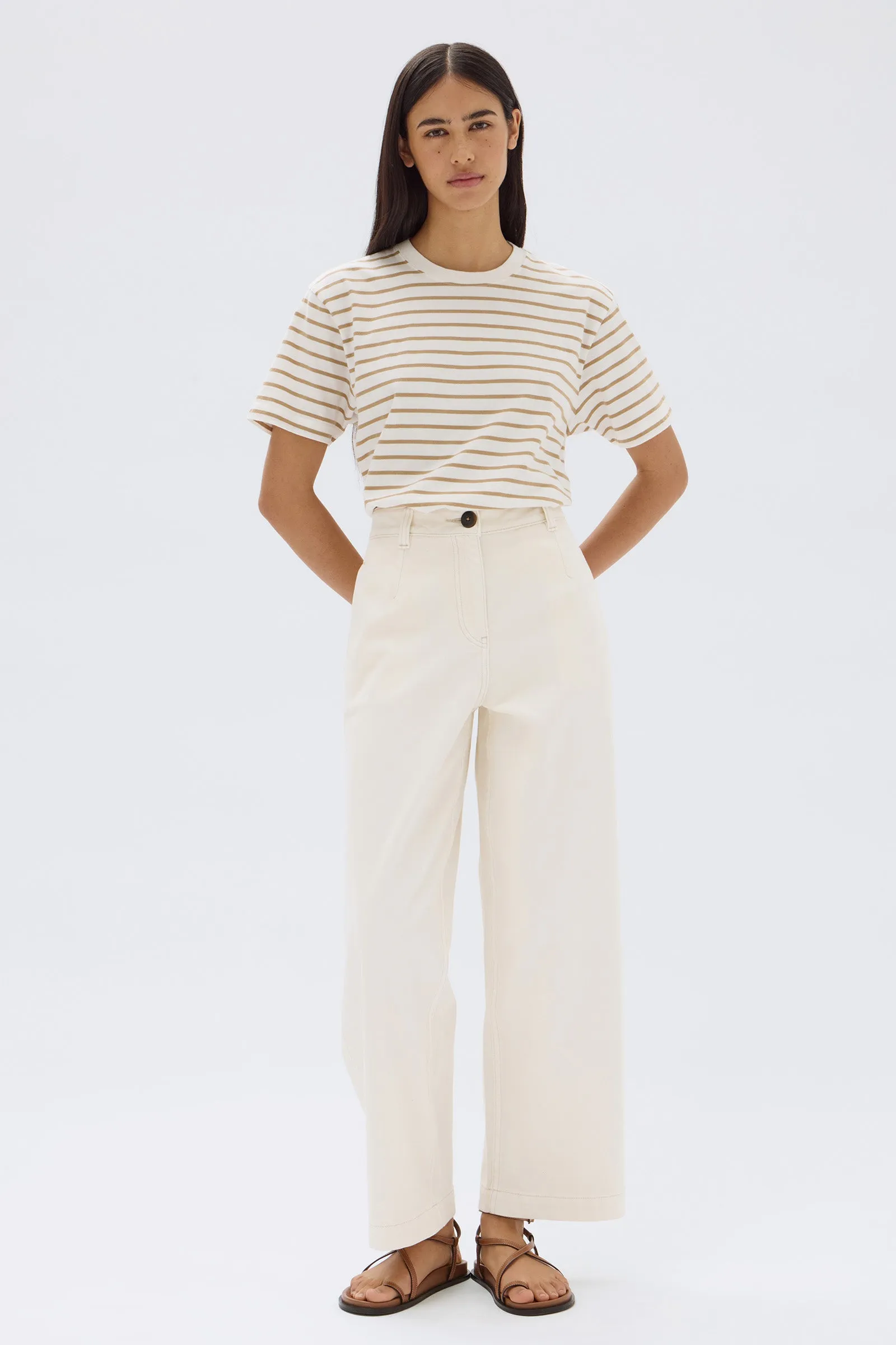 Olivia Twill Pant sold by Assembly Label