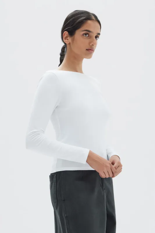 Jade Scoop Back Jersey Top sold by Assembly Label