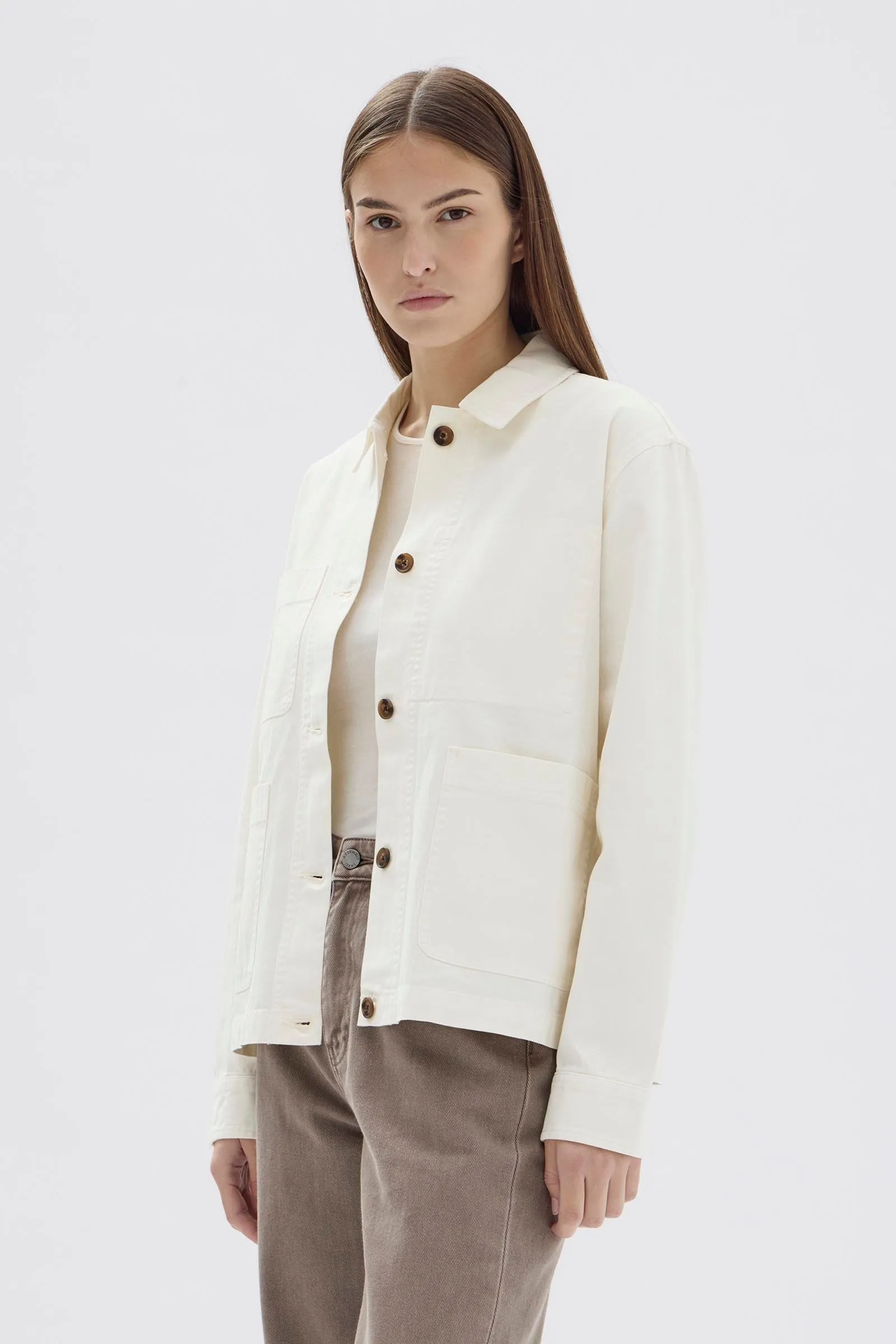 Womens Herringbone Chore Jacket sold by Assembly Label product image thumbnail 4