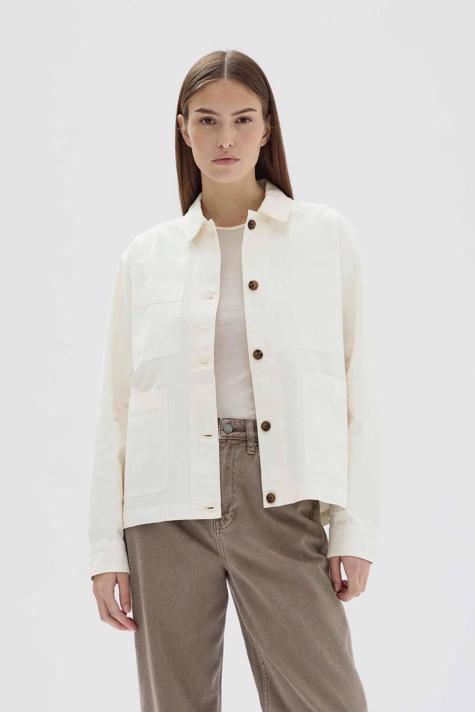 Womens Herringbone Chore Jacket sold by Assembly Label