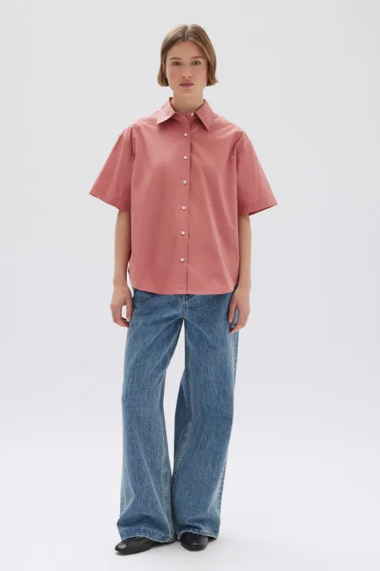 Tala Poplin Short Sleeve Shirt sold by Assembly Label