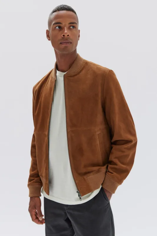 Finlay Suede Bomber Jacket sold by Assembly Label