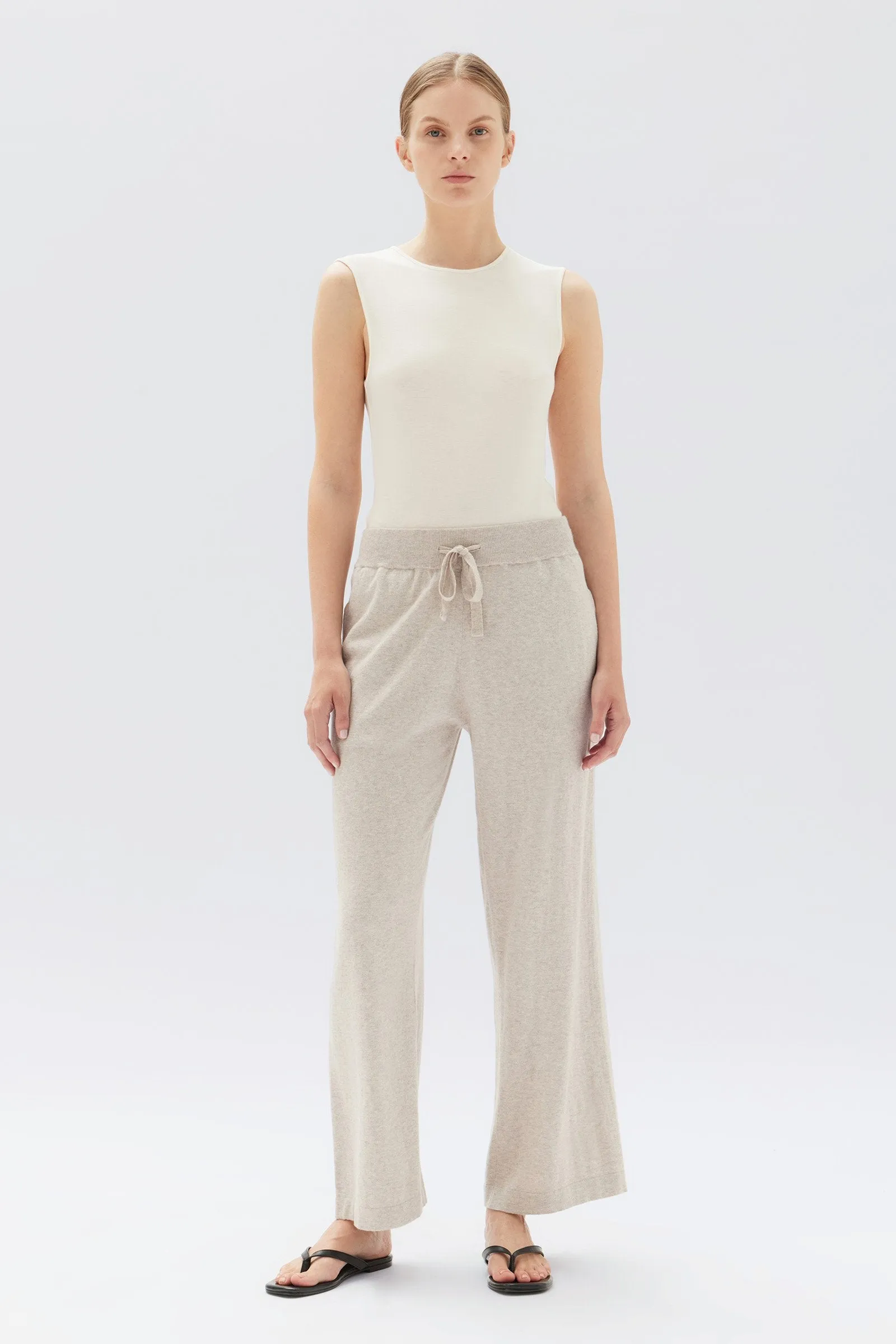 Cotton Cashmere Wide Leg Pant sold by Assembly Label