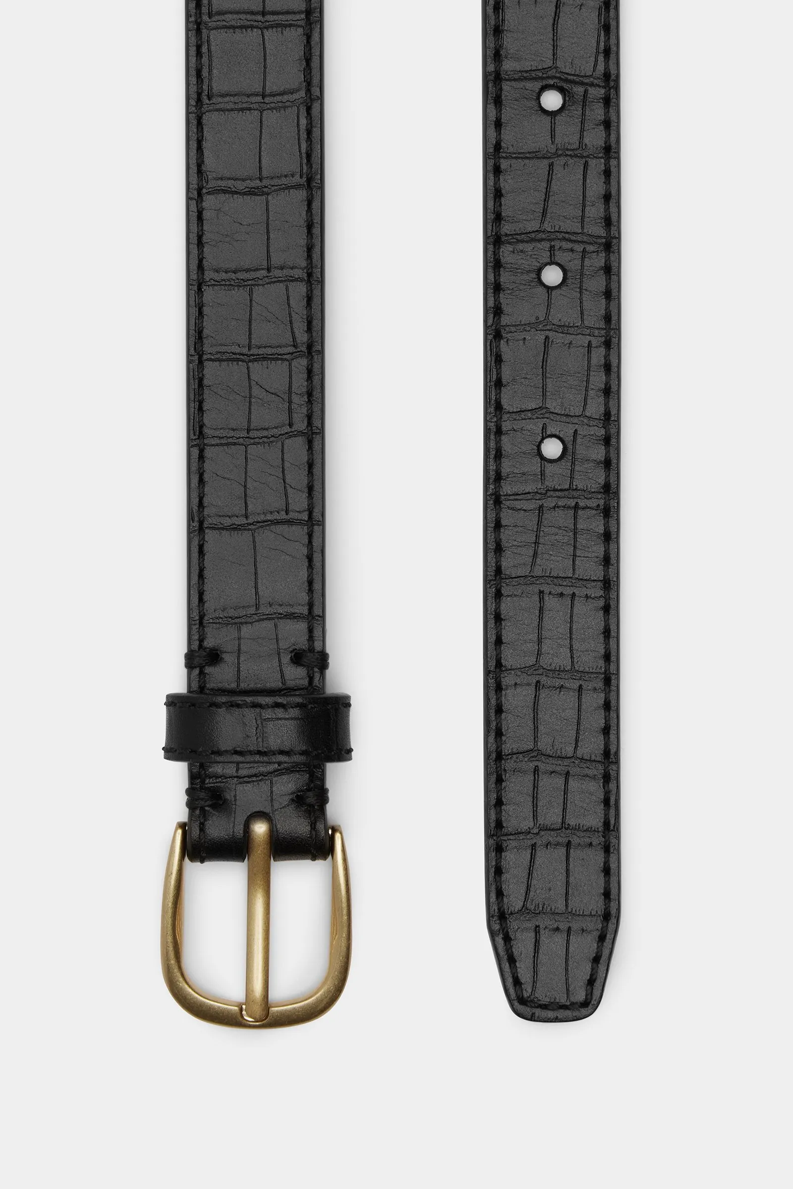 Womens Slim Leather Belt sold by Assembly Label product image thumbnail 4