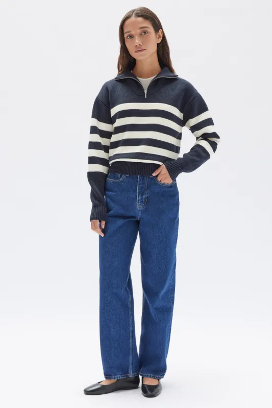 Parisienne Quarter Zip Jumper made by Assembly Label