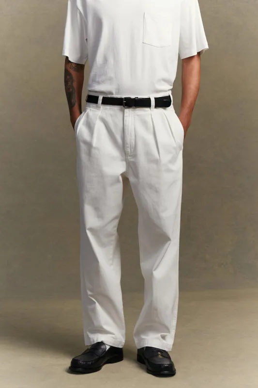 Miles Pleated Chino sold by Assembly Label