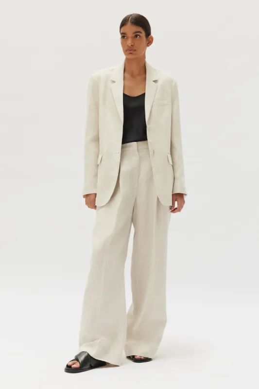 Leila Linen Jacket sold by Assembly Label