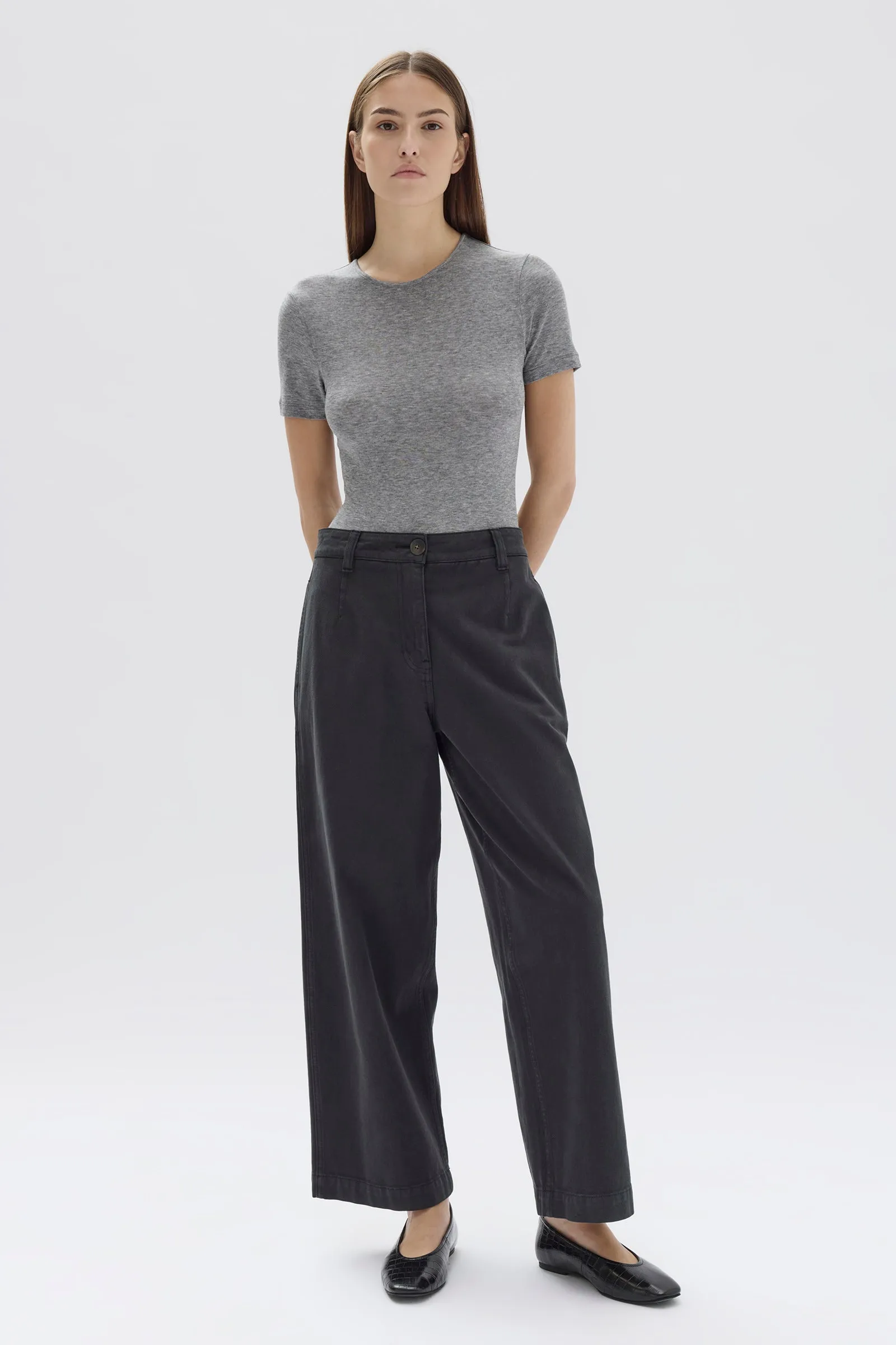 Olivia Twill Pant sold by Assembly Label