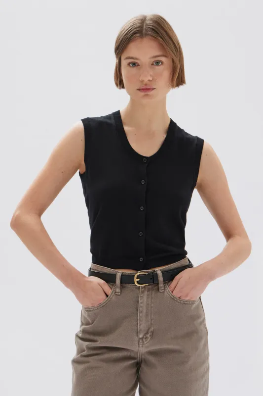 Liora Silk Cotton Knit Top sold by Assembly Label