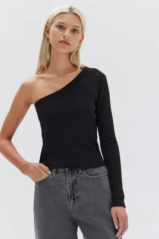 Asymmetric Jersey Top sold by Assembly Label