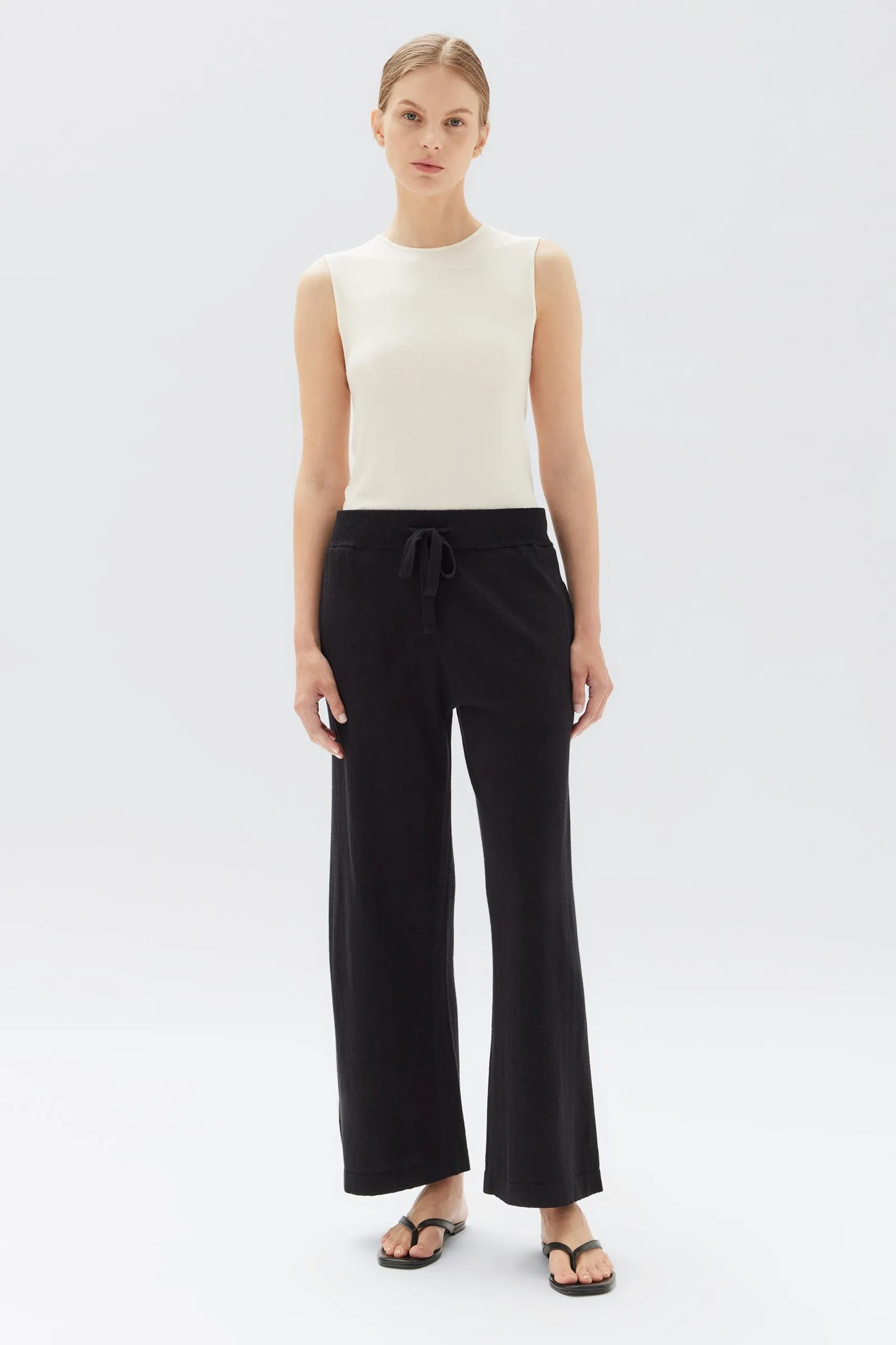 Cotton Cashmere Wide Leg Pant sold by Assembly Label
