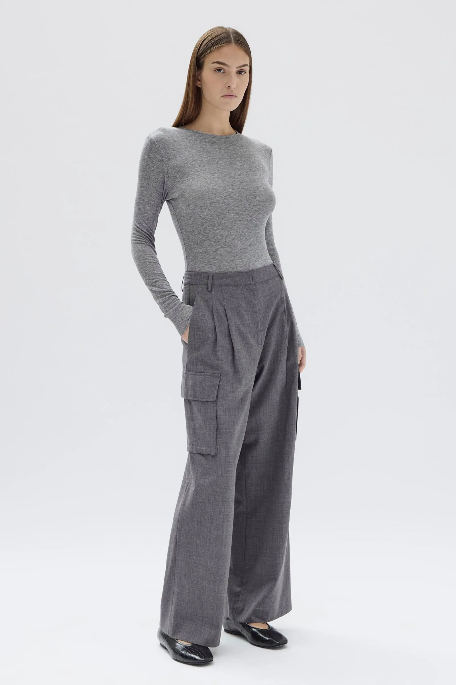 Isara Wool Cargo Pant sold by Assembly Label