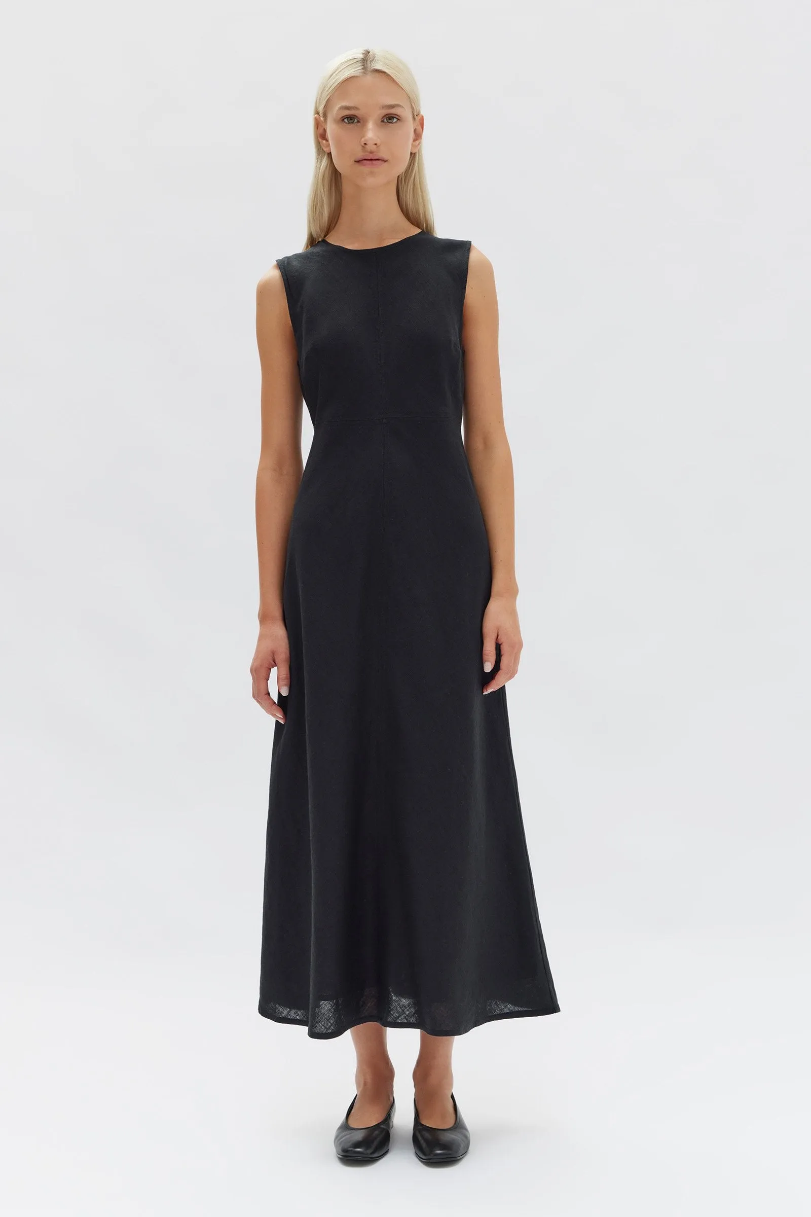 Naia Linen Dress sold by Assembly Label