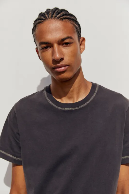 Evan Contrast Stitch Tee made by Assembly Label