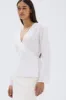 Renee Linen Wrap Top sold by Assembly Label