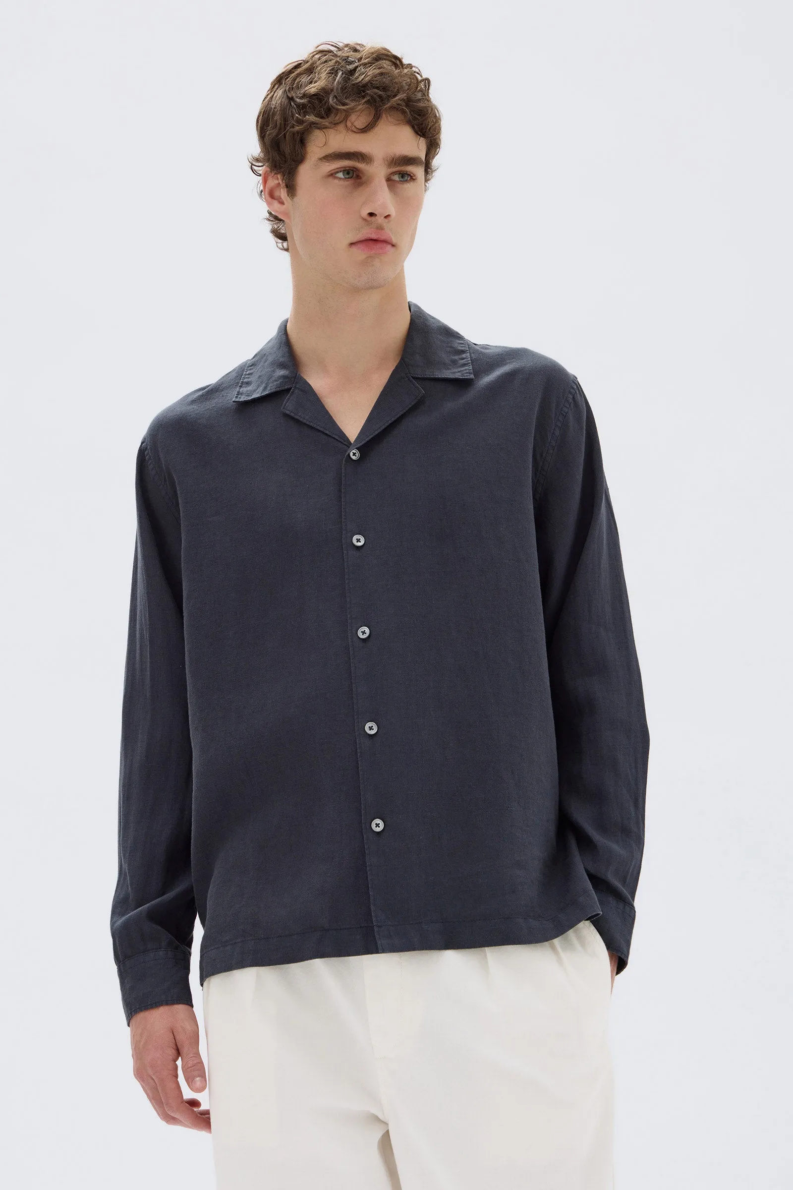 Kendall Linen Resort Shirt sold by Assembly Label