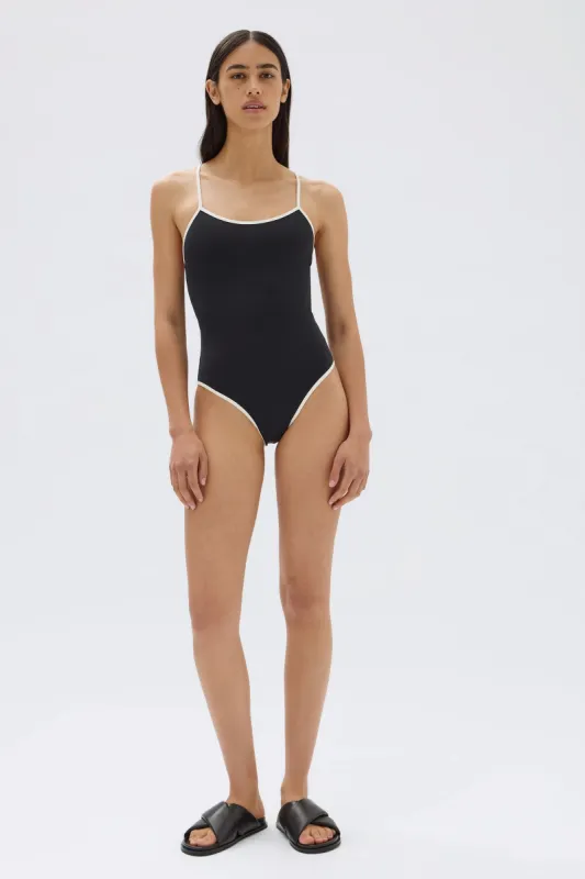 Contrast Cross Back One Piece sold by Assembly Label