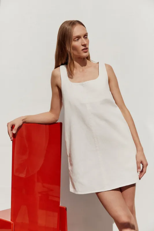 Zoey Twill Mini Dress sold by Assembly Label