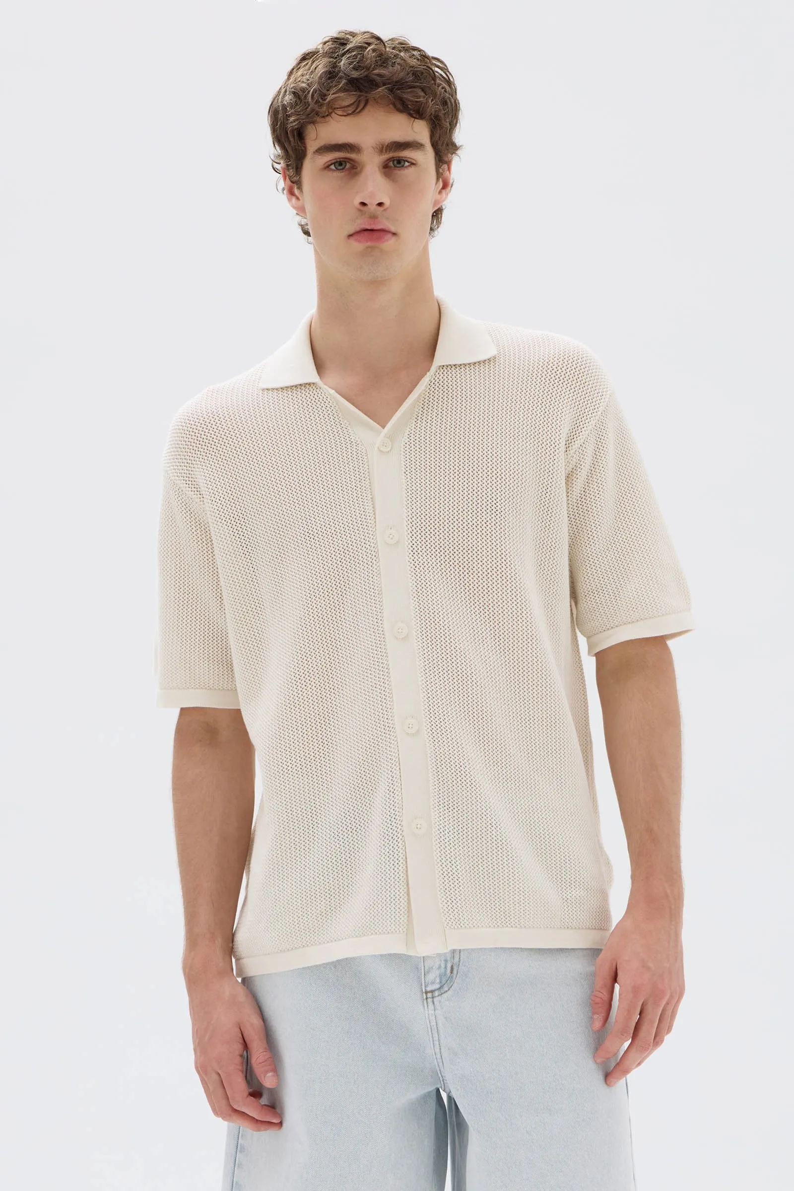 Beck Knit Short Sleeve Shirt sold by Assembly Label